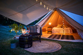 Glampingtält Bell Beige Ø5 x 3 m Blue Moose